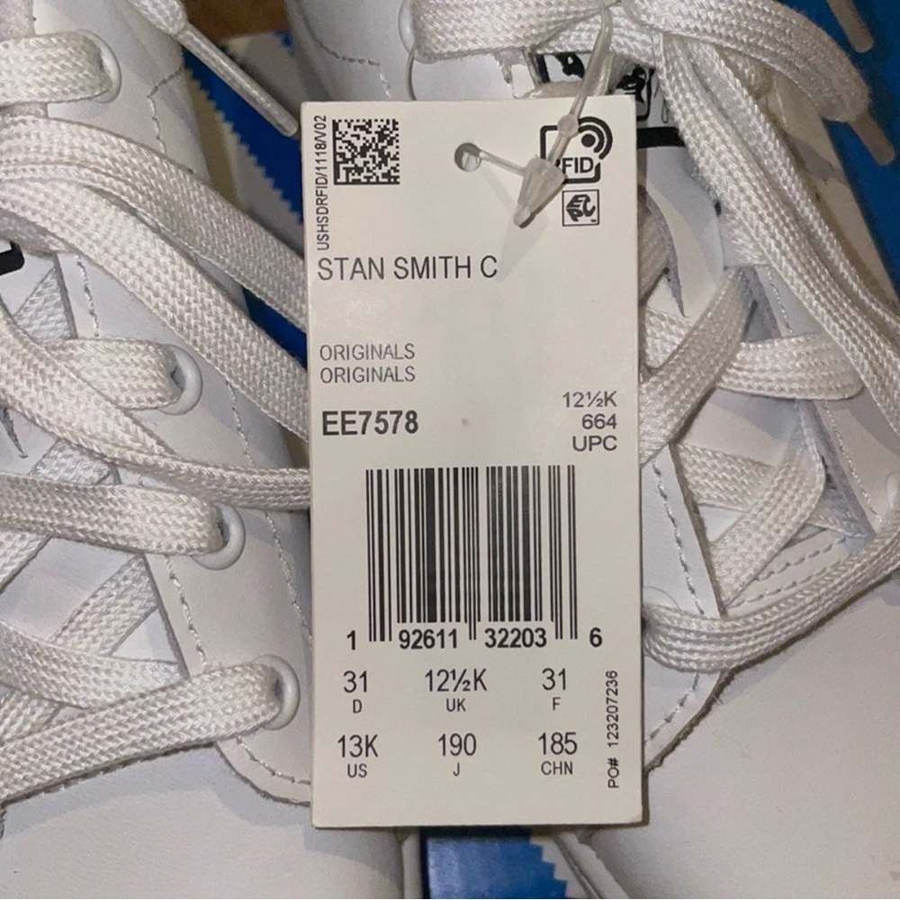 Adidas Classic White Lace-Up Sneakers - Picture 6 of 6